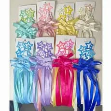 Grampos De Cabelo Longos Com Laço E Estrela Para Mulheres , Cor Sólida , Fofo , Trançado , Acessórios De Meninas
