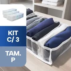 Kit 3 Colmeias Organizadoras de Gaveta Tamanho P 10 Divisorias