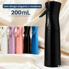 Borrifador Spray Contínuo 360º Recarregável – Névoa Fina Profissional para Cabelos, Plantas e Limpeza