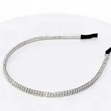 Tiara Feminina de Strass Luxo – 1 ou 2 Fileiras Brilhantes para Festa e Casamento