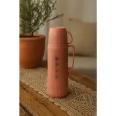 Garrafa Cafe Cha Agua Termica Vacuum 800 Ml Copo Integrado  Desing Sofisticado