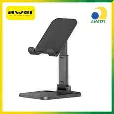 Suporte Celular Tablet Awei X11 Base Resistente Ajustável Para Home Office e Lives