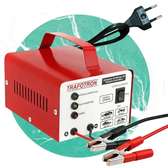 Carregador De Bateria inteligente 12v Carro Moto Barco BIKE CAMINHAO Carga Rapida 5AH LentA 2H POR HORA
