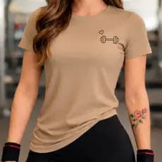 Camiseta Fitness Tecido Algodão Confortável Para Academia e Dia a Dia Blusa Treino Crossfit