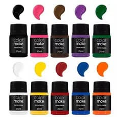 10 Tintas Facial 35ml Colormake (Todas as Cores) - Maquiagem Artística. ENVIO IMEDIATO