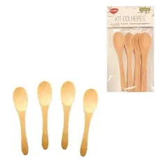 COM OFERTA  Kit Colheres Com 4 Ou 3 Peças  Bambu ClinK