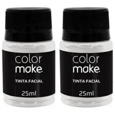 Kit Tinta Liquida Facial Colormake 35ml C/ 2 (branco) - ENVIO IMEDIATO