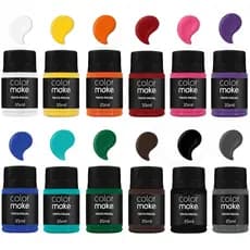 Tinta facial 35ml Colormake Maquiagem artística Escola Halloween Circo