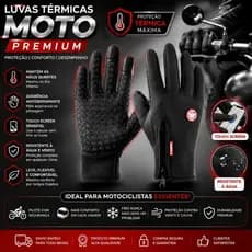 Luva Moto Impermeável Touch Screen Térmica Frio Ciclismo Motoboy Motoqueiro Premium