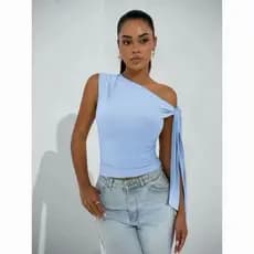 BLUSA FEMININA ASIMETRICA SUPLEX ,