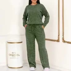 CONJUNTO  Feminino Ribi canelada blusa e pantalona