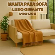 Manta Para Sofá Luxo Gigante 2,10 x 1,20 m Tipo Capa De Sofá Protetora Atacado Direto da Fábrica