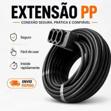Extensão Reforçada 10A/20A Cabo PP 2x2.5mm² – Resistência Profissional – 2m a 10m