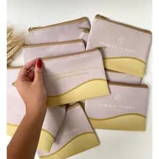 Necessaire personalizada slim com Logomarca Brinde personalizado Empresa Mimo estética