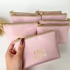 Necessaires Personalizadas Brinde Corporativo | Mimo cliente lembrancinha | Fazemos com Logo e Frase