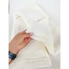 Manta Fleece Sublimável Off White 80x100cm | Fleece Premium p/ Sublimação | Acabamento Artesanal
