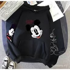 Moletom mickey Feminino Com Capuz E Desenho Do Esportivo Unissex Casado Frio