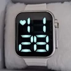Relógio Feminino E Masculino Digital Com Pulseira De Silicone Esportivo Ou Casual