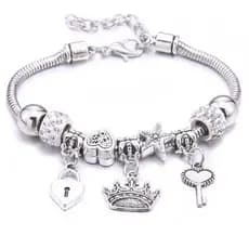 Pulseira Berloque  Ajustável Da Moda Kit 1, 2 e  Peças/ Modelo Aleatório
