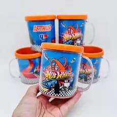 Lembrancinha Hotwheels – caneca personalizada brinde para Festa Infantil - FAZEMOS TODOS OS TEMAS