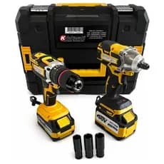 Kit Furadeira Parafusadeira e Chave de Impacto Nakasaki DW25501 60V – 2 Baterias + Maleta Completa