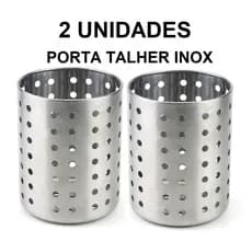 Escorredores De Talheres Em Inox Redondo Clink Porta Talheres
