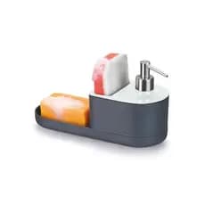 Dispenser Porta Detergente Bucha E Sabão Em Barra Pedra Para Pia E Bancada Arthi-5056
