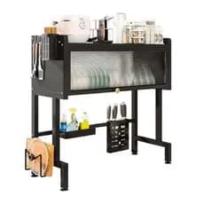 Escorredor De Pratos Louça Preto Cozinha Suspensa 65cm Preto
