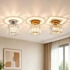 Luminária De Teto Cristal Simplicidade Moderna Corredor Sala De Estar Varanda Quarto 110V-220V E27