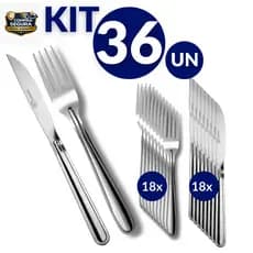 Faca e Garfo de Cozinha - Restaurante Alta Qualidade Talher Talheres Aço Inox Uso Diário