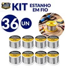 Fio de Estanho para Solda 40g com Fluxo | Soldagem Rápida e Precisa Eletrônica e Reparos Qualidade