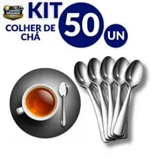 Colher de Chá Aço Inox Profissional Premium Resistente Restaurante Dia das Mães Talheres