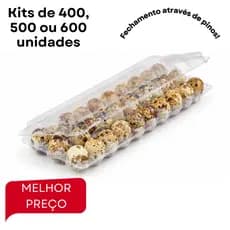 Embalagem Para 30 Ovos De Codorna 400/500/600 Unidades Cartela Caixa P/ Ovos