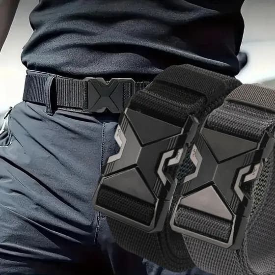 Novo Cinto Tático Respirável Para Homens – Fivela Ajustável De Liberação Rápida Atividades Ao Ar Livre/Motocicleta/Camin