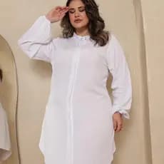 Chemise Feminina Saida De Praia Camisão Vestido Viscolinho Manga Longa Plus Size Verão All Curve