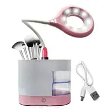 Luminária Mesa Led Escritório Manicure Esmaltes Divisórias Organização USB Maquiagem