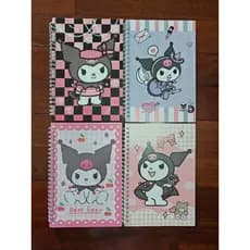 Caderno Kuromi Personalizado A5 – 60 Folhas, Espiral, Estilo Kawaii
