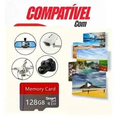 Cartão De Memória MicroSD para Celular, Smartphone 32GB 64GB 128GB 256GB 512GB 1TB 2TB