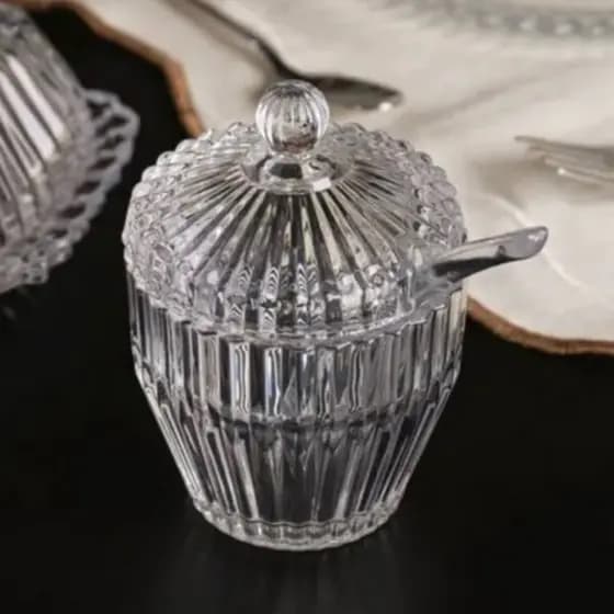Açucareiro de Cristal Império 8cm x 8cm x 11cm - Wolff