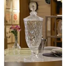 Suqueira com Pé e Tampa Diamond 2L Cristal - Lyor