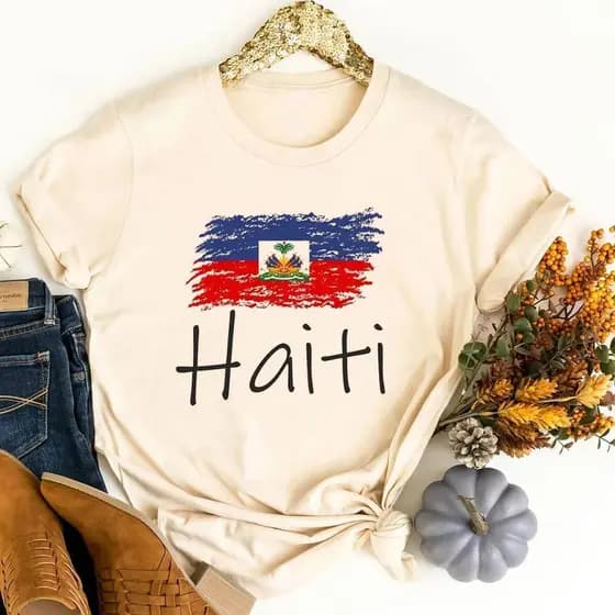 Camiseta Haiti Adolescente Retro Vintage Geek Anos 2000 y2k vintage top tees Barato meme goth y2k Gráfico