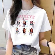 Katseye Camiseta Adolescente manga y2k grunge top tees 2000s Vintage Harakuju ENVIO IMEDIATO