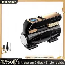 Bomba De Inflação Automotiva Portátil Dupla Finalidade Resistente Inflador De Pneus De Carro Compressor De Ar Pressão