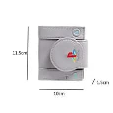 Playstation Popular Anime Carteira Masculina Coin Console Forma Dupla