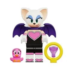 TOYE 8 Unidades Personalizadas Lego Sonic The Hedgehog Knuckles Videogame Herói Minifiguras Brinco