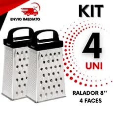 KIT 4 RALADOR DE LEGUMES 4 FACES  CASA, RESTAURANTE, COZINHA