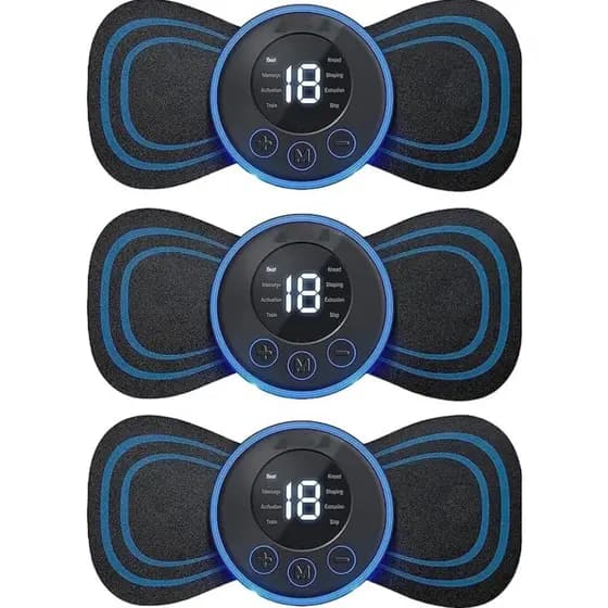 Mini Massageador Elétrico Portátil 19 Intensidades Para Alivio De Dores Musculares