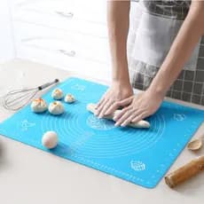 Tapete de Silicone Antiaderente 50x40cm para Abrir Massa – Base Culinária com Medidas, Fácil de Limpar