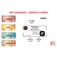 Panfleto VOUCHER desconto NOTA 10 / NOTA 20   - 100 unidades