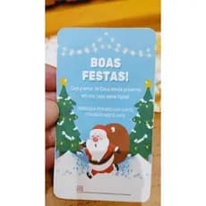 120 Tags de Natal para Presentes | Etiqueta para Embalagem Natalina | Mimo Cliente Fim de Ano